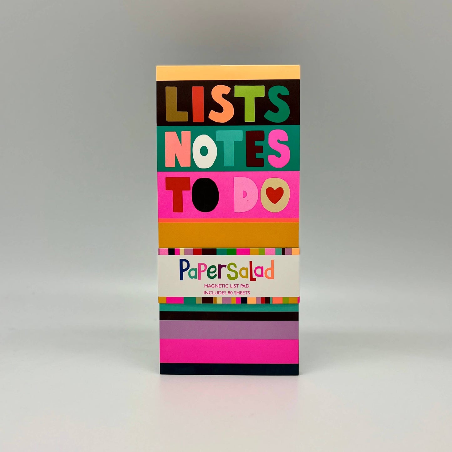 Magnetic List Pad Notes To Do List Stripes Bright Stationery