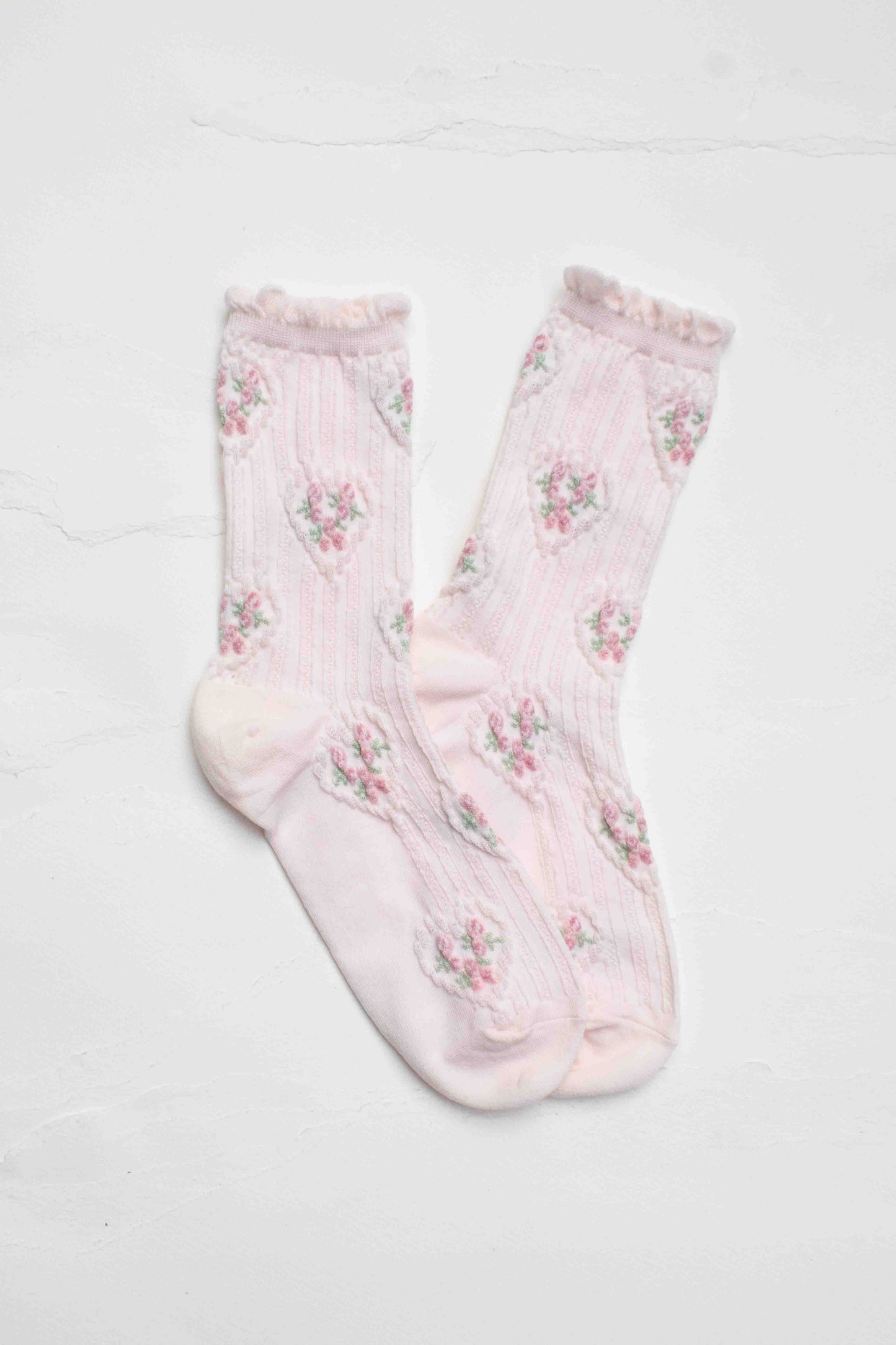 Vintage Floral Heart | Pink