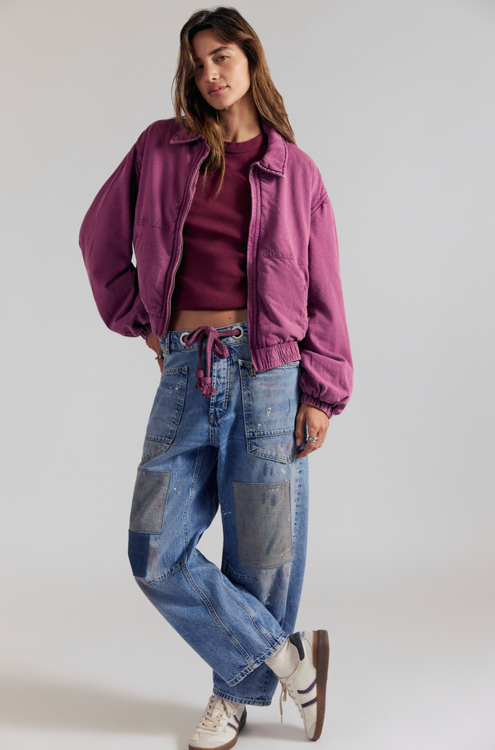 Free People Birdie Washed Jacket
