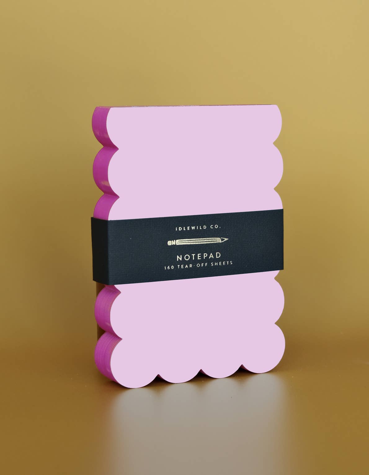 Notepad - Scalloped Shaped | Lilac + Hot Pink Edge