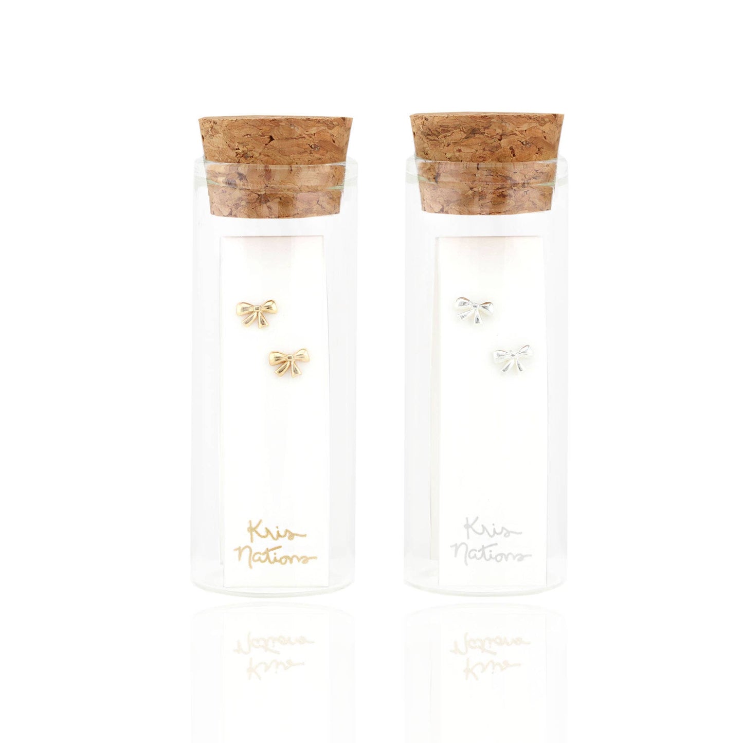 Earrings - Bow Stud - 18K Gold Vermeil