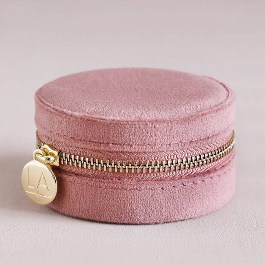 Jewellery Case - Rose Pink Velvet