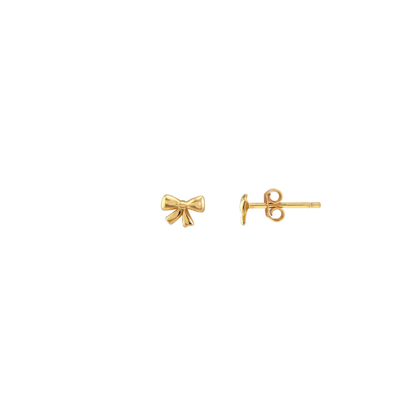 Earrings - Bow Stud - 18K Gold Vermeil