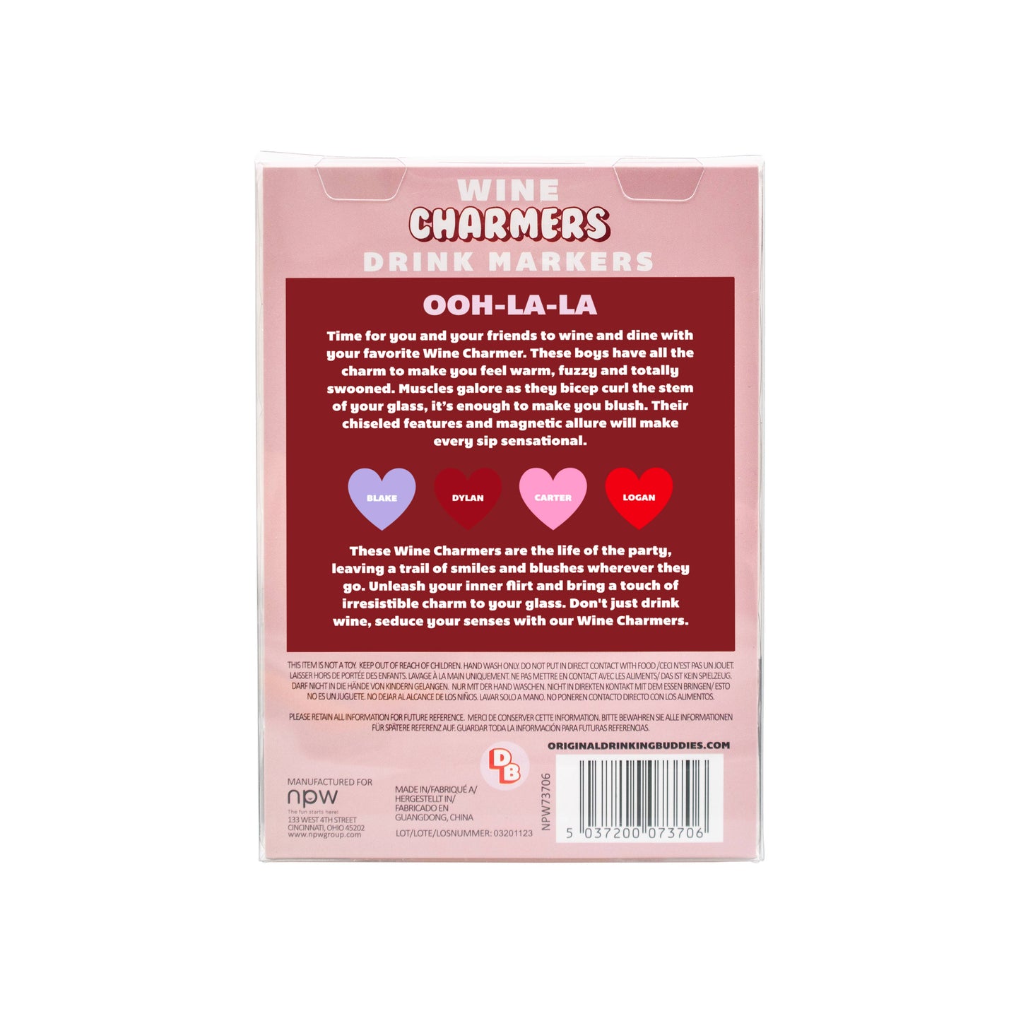 Wine Charmer Drink Markers-4 Pack