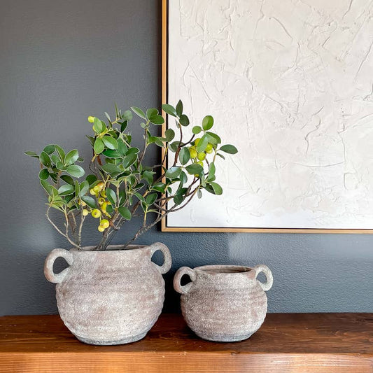 Vase - Siena Rustic Vintage-Style Ceramic Vase