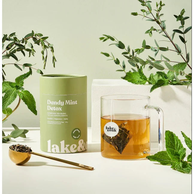 Lake & Oak Tea Canister  - Dandy Mint