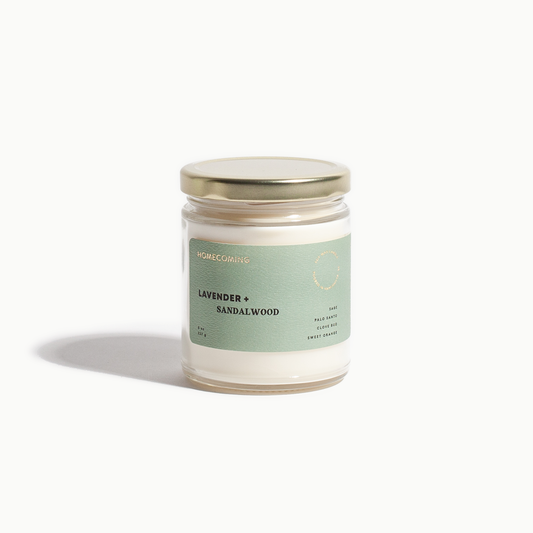 Lavender + Sandalwood Soy Wax Candle