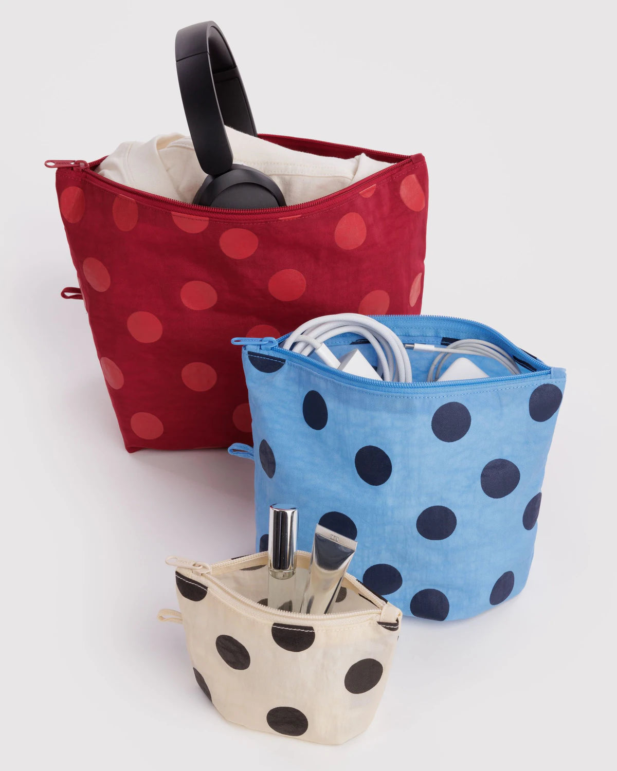 Go Pouch Set -  Polka Dot Mix