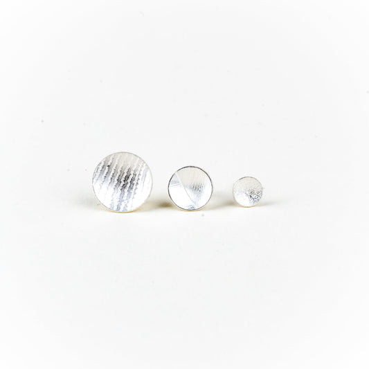 Lisa Fletcher - Sterling Silver Orbit Textured Studs