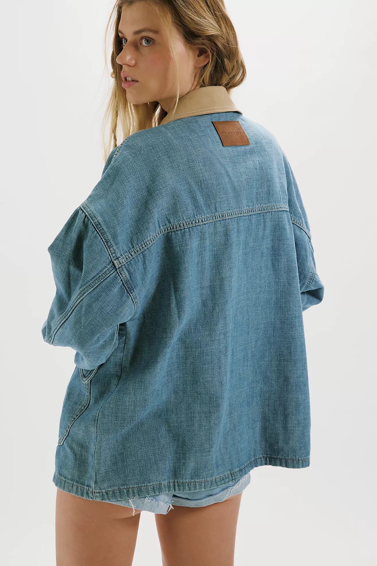 Free People Lemon Denim Jacket