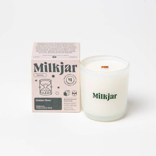 Milk Jar - Golden Hour - Cashmere, Cedarwood Coconut
