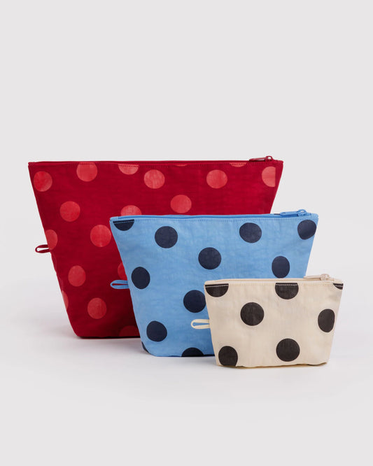 Go Pouch Set -  Polka Dot Mix