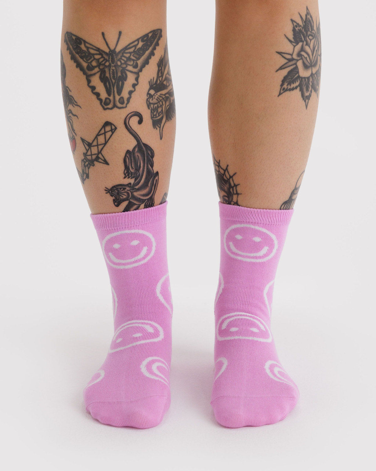 Baggu Crew Socks - Happy Sock
