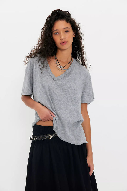 Free People Nina V-Neck Tee