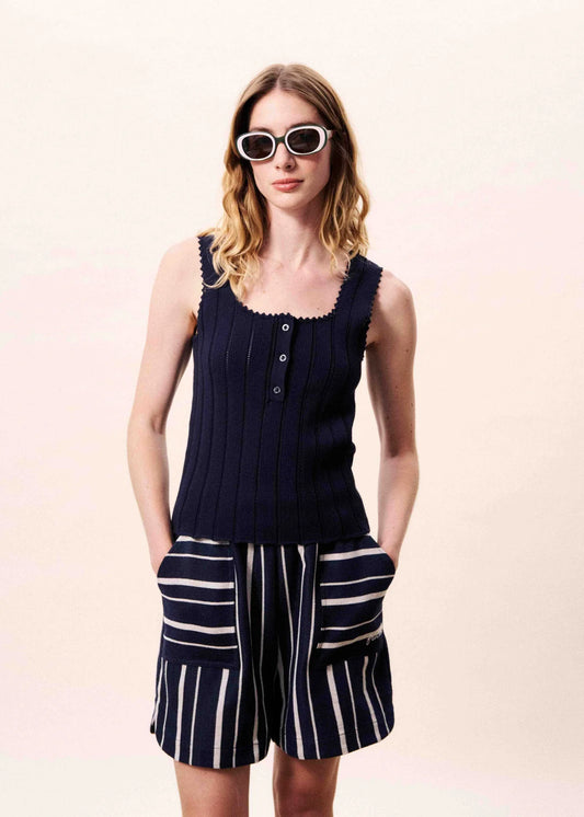 Frnch Dundee Top | Marine Blue