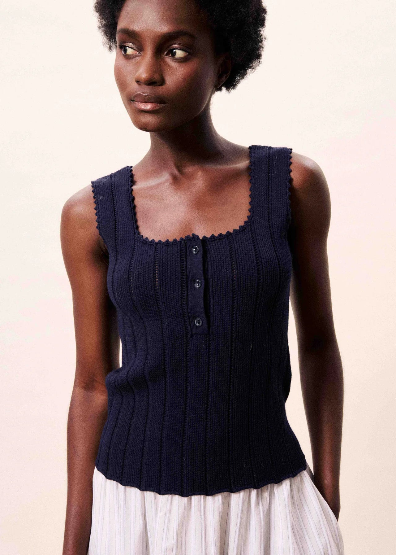 Frnch Dundee Top | Marine Blue