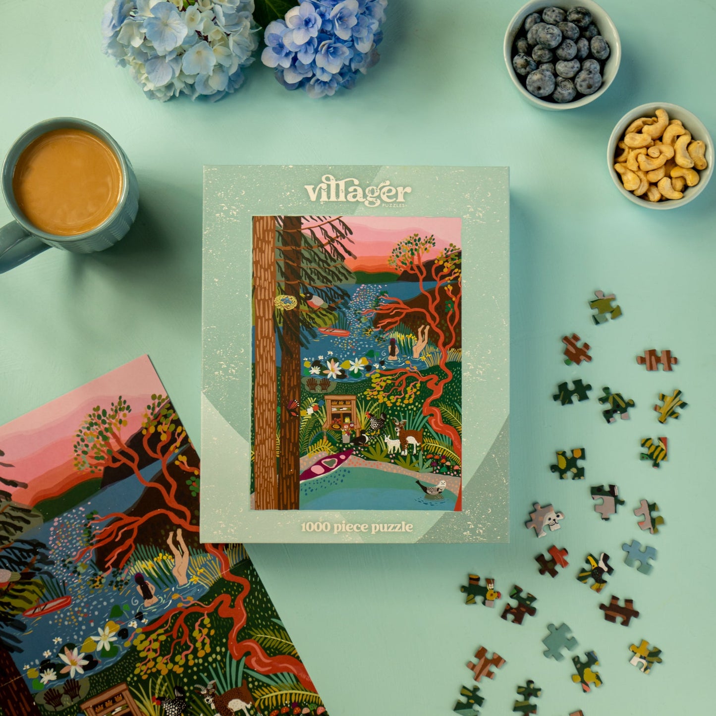 Salt Spring Island Swim | 1000-Piece Puzzle  | Designed in Canada by Anja Jane