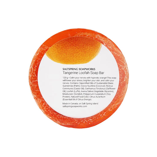 Loofah Soap Bar - Tangerine
