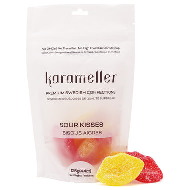 Karameller - Sour Kisses 125g Pouch