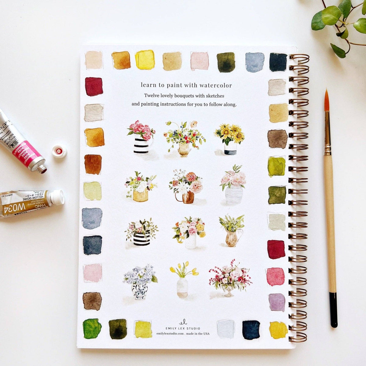 Watercolour Workbook - Bouquets