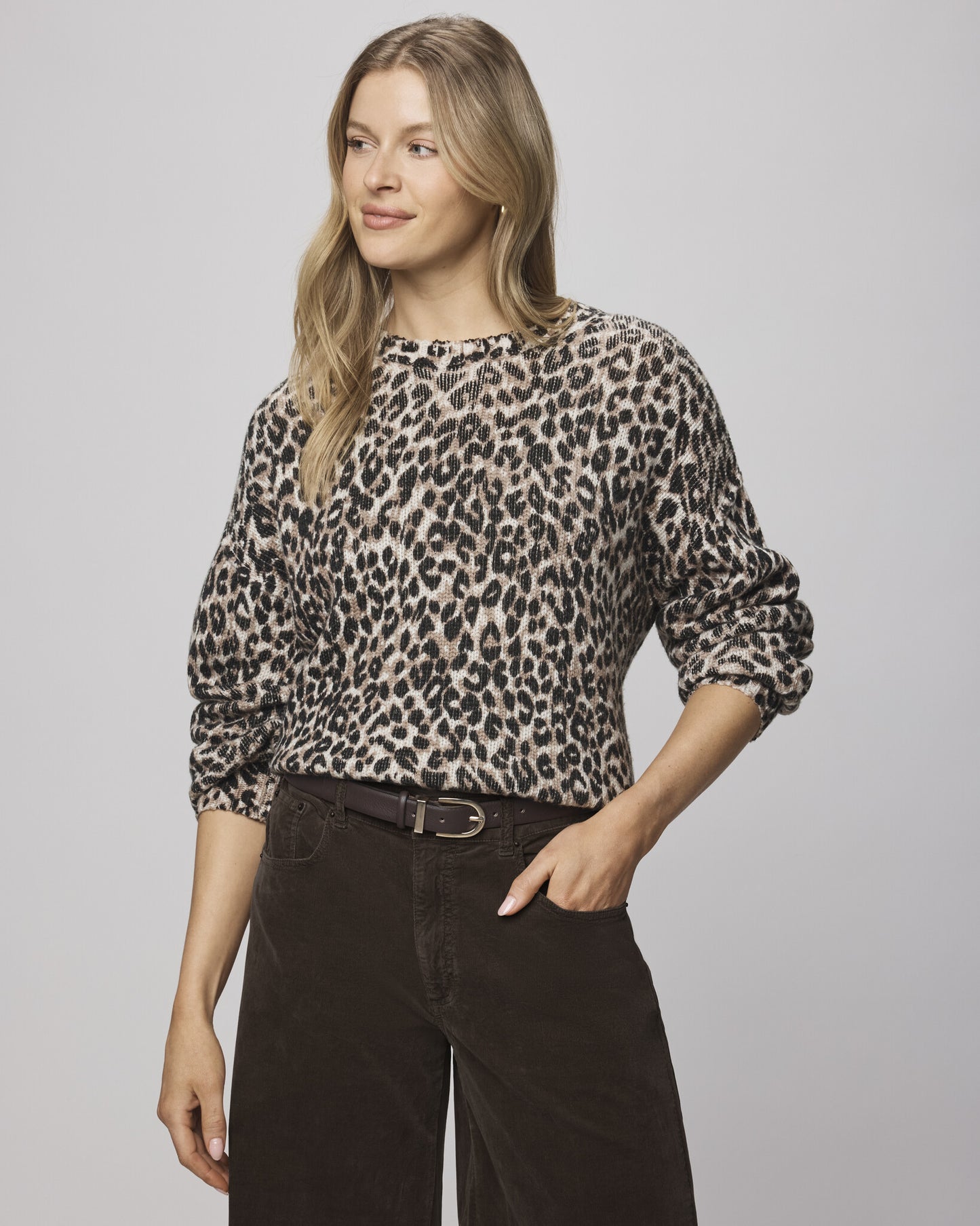 Splendid Delaney Leopard Sweater