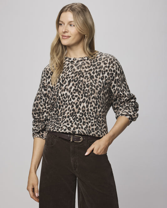 Splendid Delaney Leopard Sweater