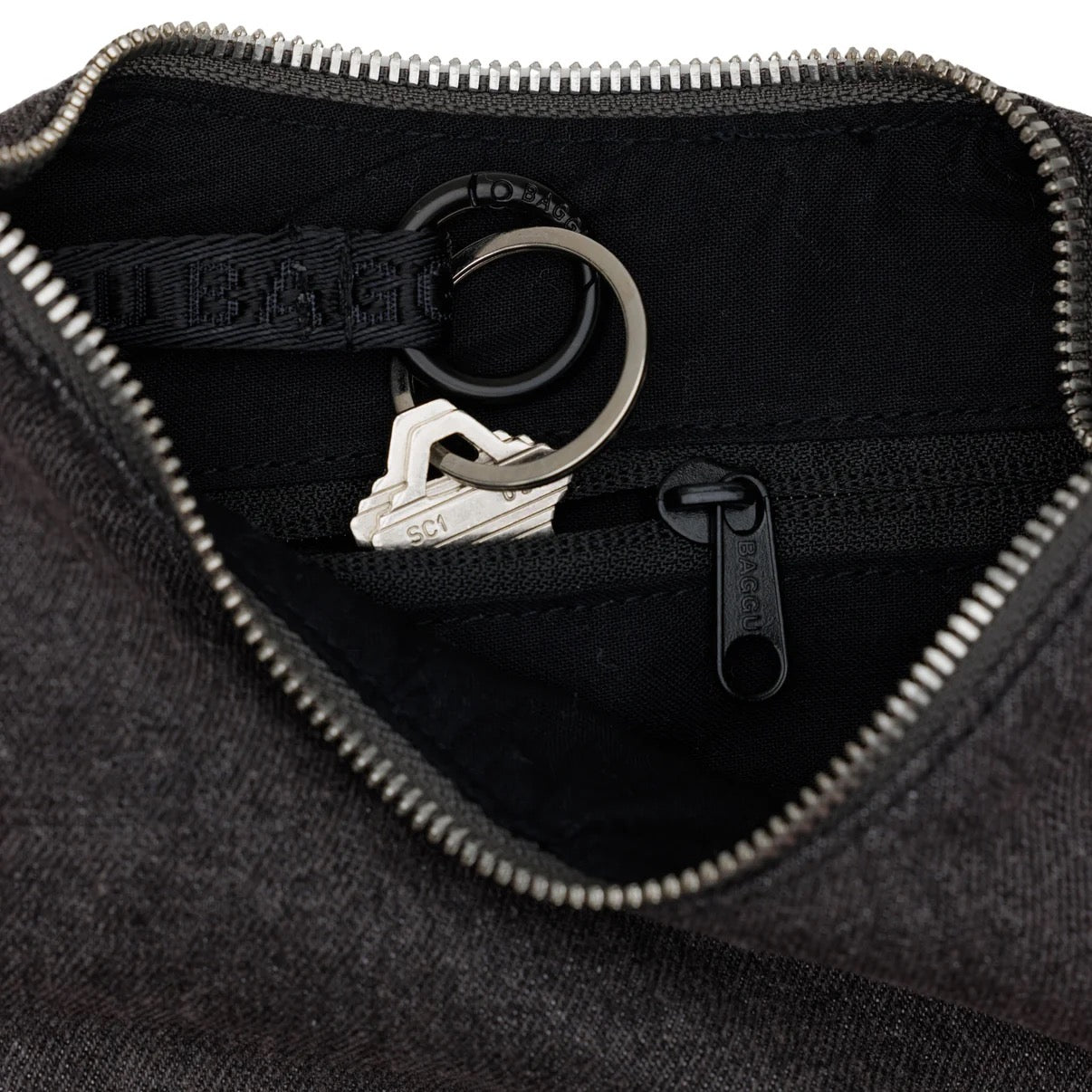 Small Crescent Bag - Denim