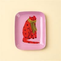 Groovy Cat Enameled Tray