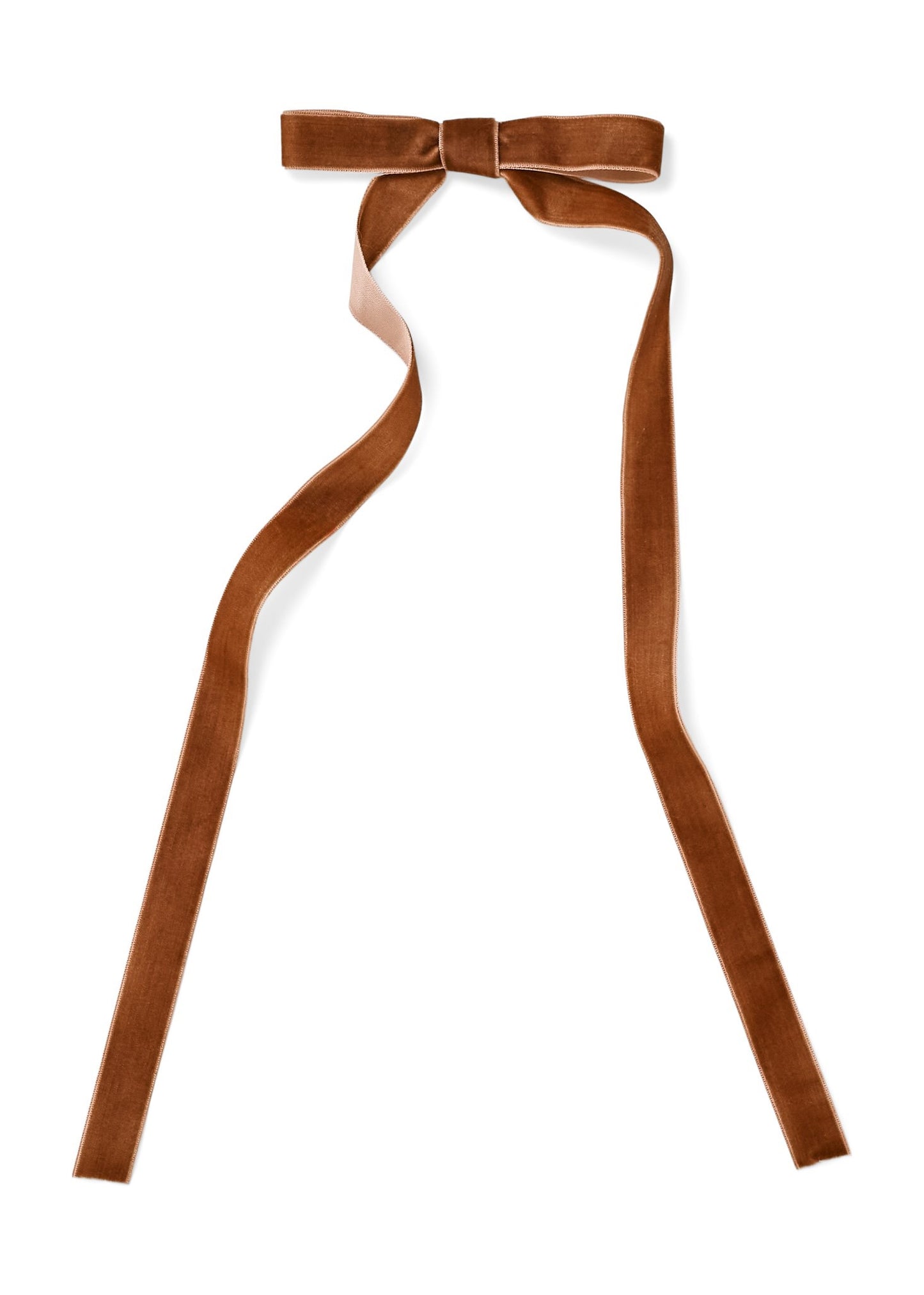 Thin Bow with Clip - Brown