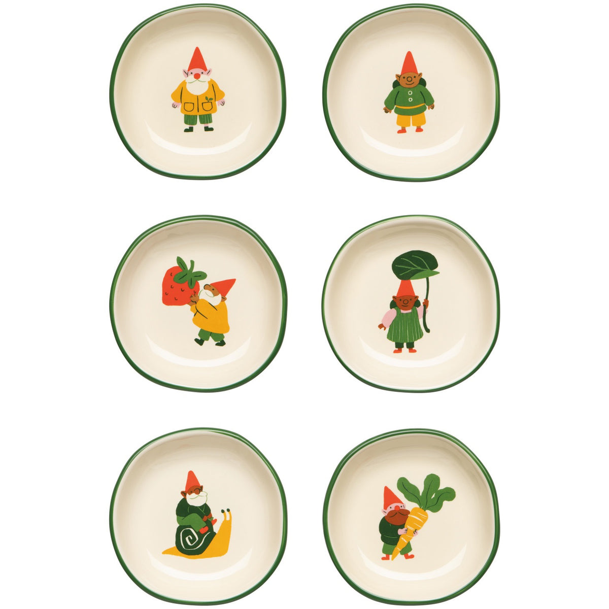 Gnome Grown Pinch Bowls Set of 6