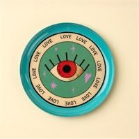 Eye Love You Enameled Tray