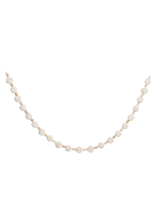 Garland - Fluffy Pompom with Beads