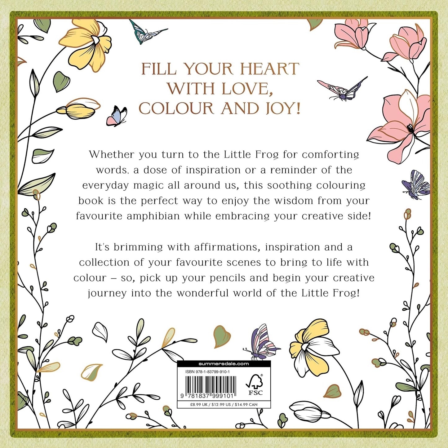 The Little Frog Coloring Book A Relaxing, Mindful Journey of Colour and Creativity