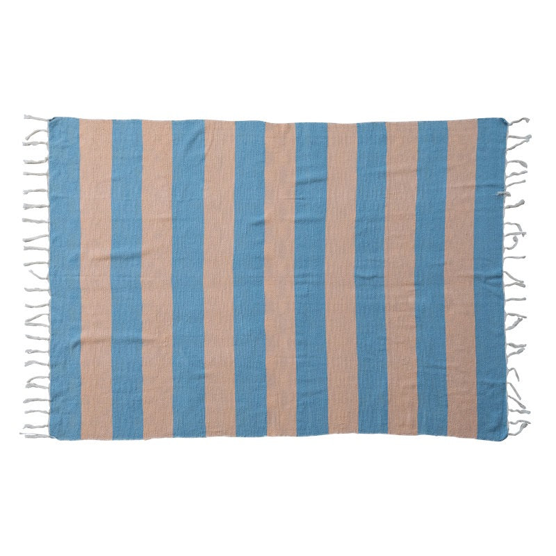 Throw - Blue & Tan
