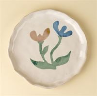 Painted Petals Plate L - Iris