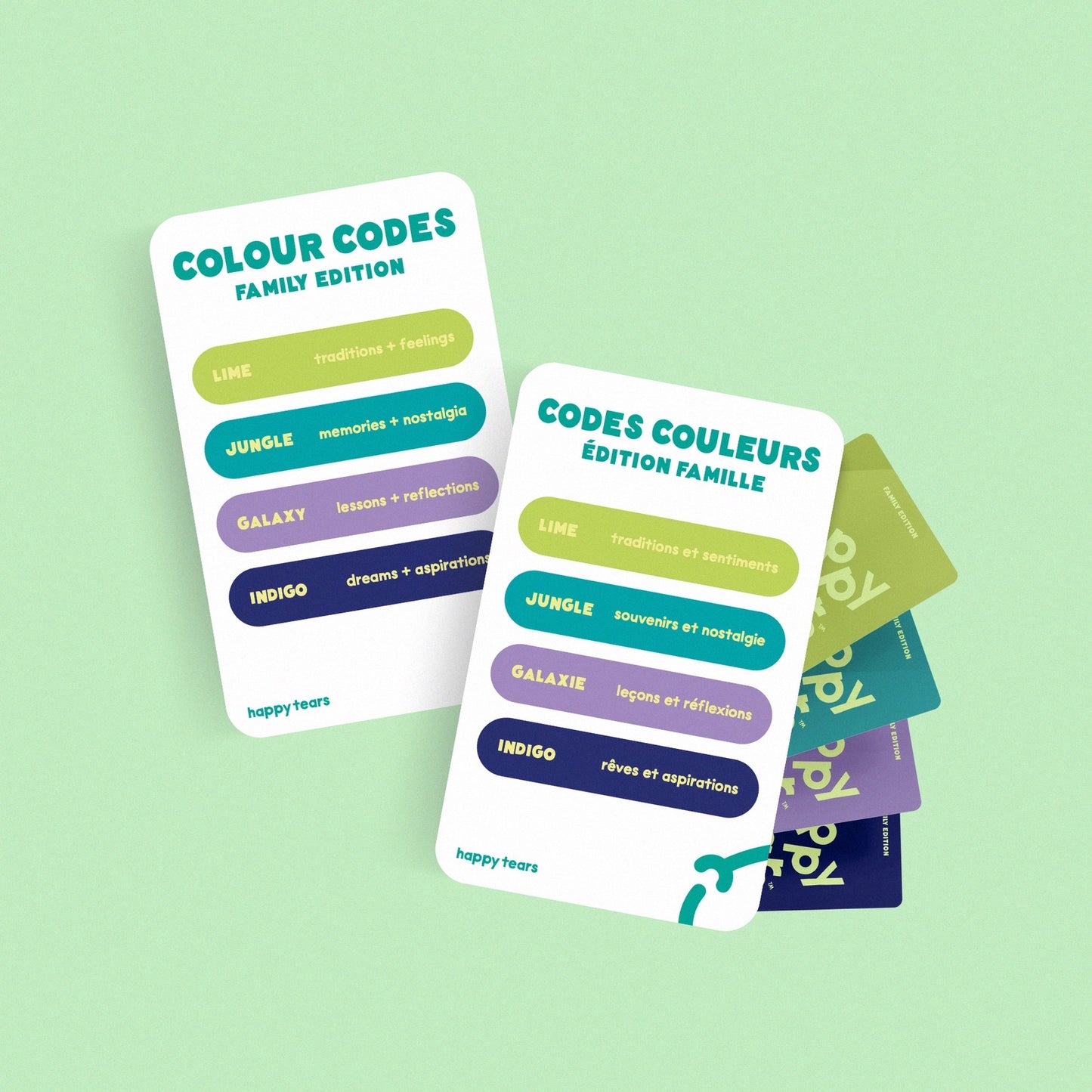 Happy Tears: Family Edition (Bilingual Conversation Cards)