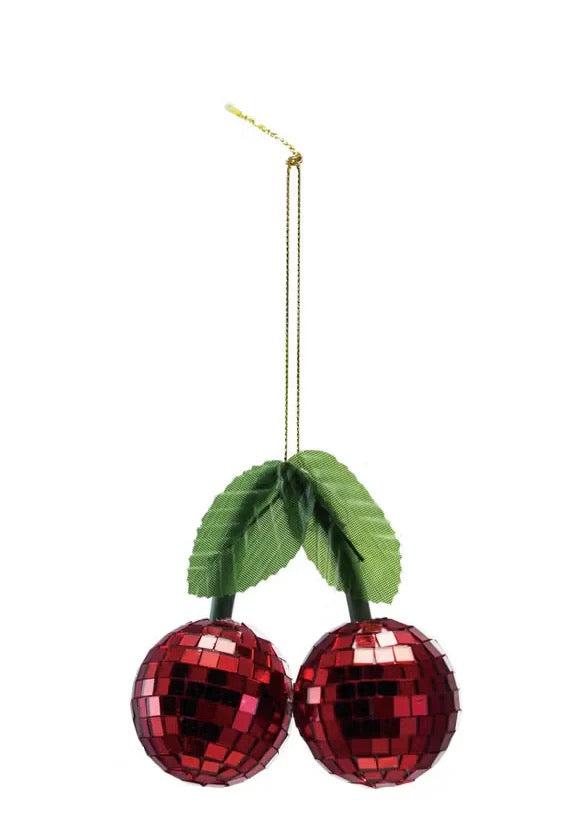 Ornament - Disco Ball Cherry