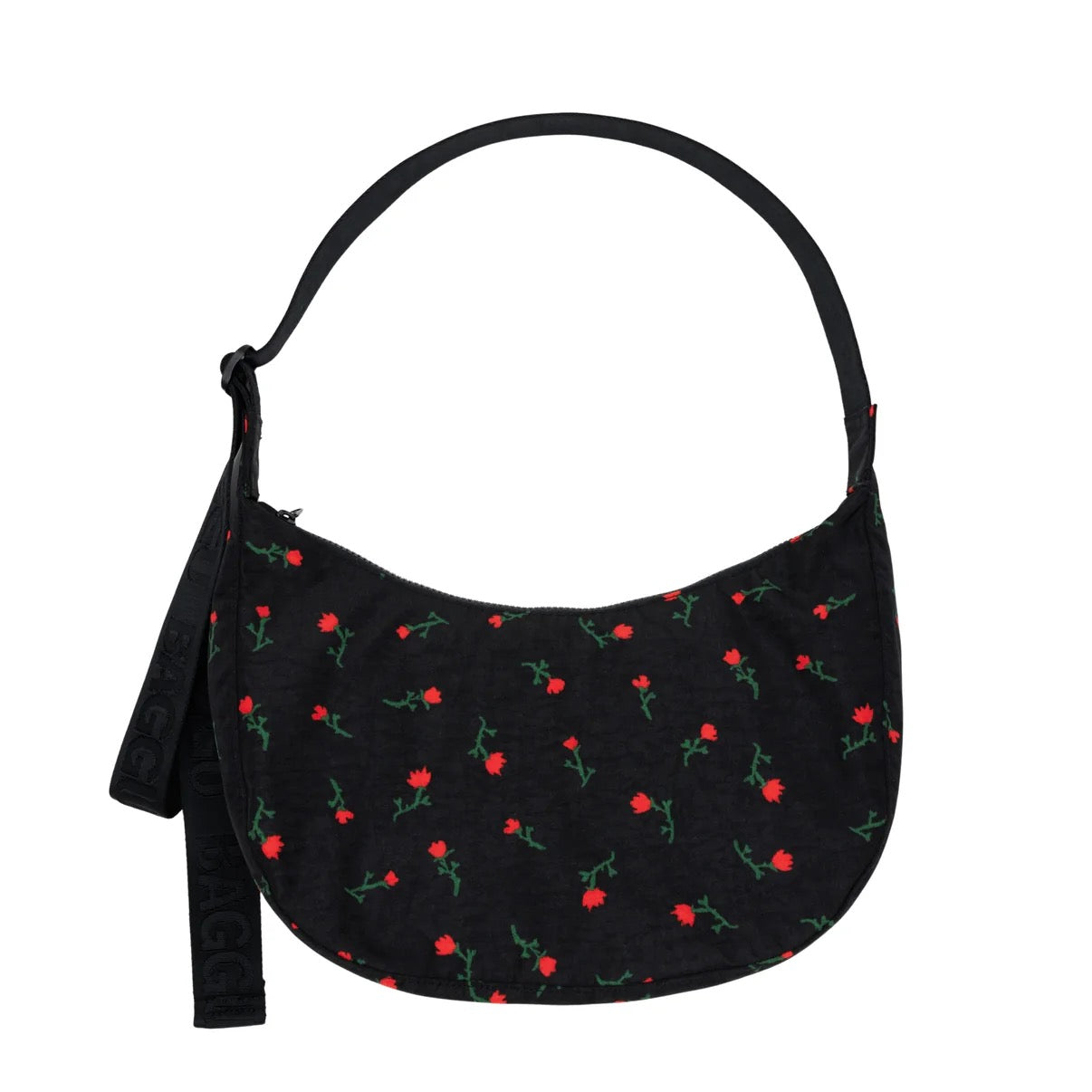 Medium Nylon Crescent Bag - Painted Wildflower