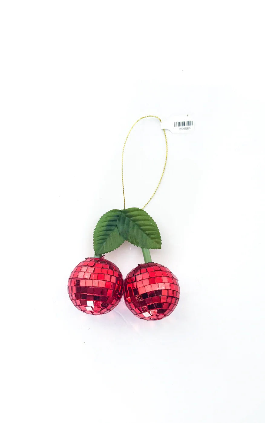 Ornament - Disco Ball Cherry