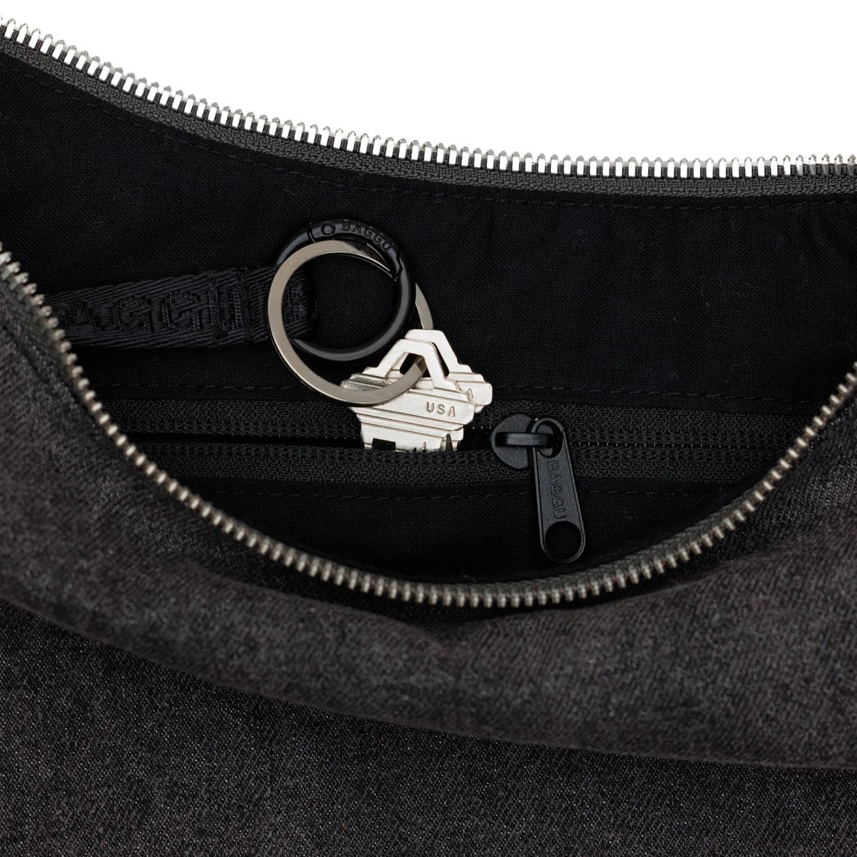 Medium Crescent Bag - Denim