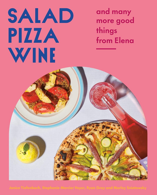 Salad Pizza WIne