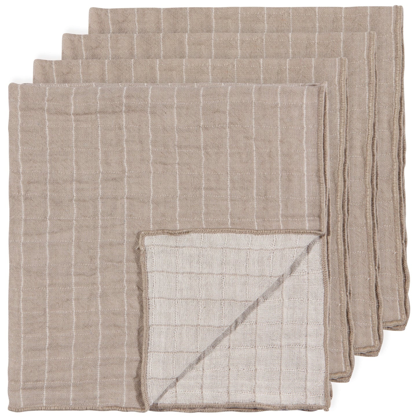 Napkins - Dove Gray Double Weave Set of 4