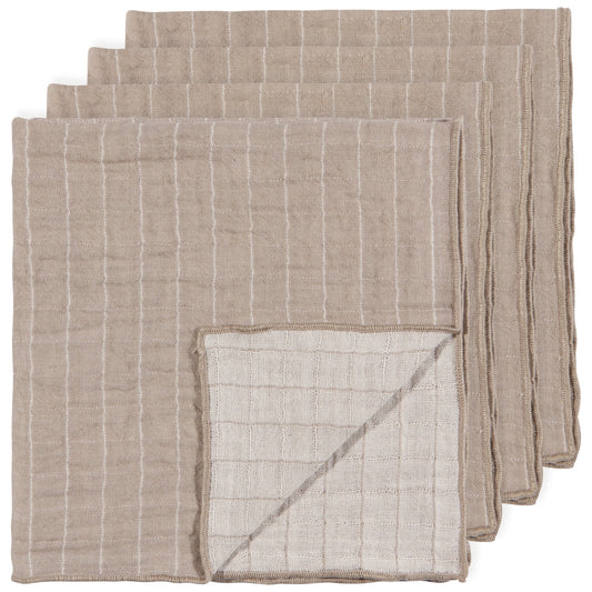 Napkins - Dove Gray Double Weave Set of 4