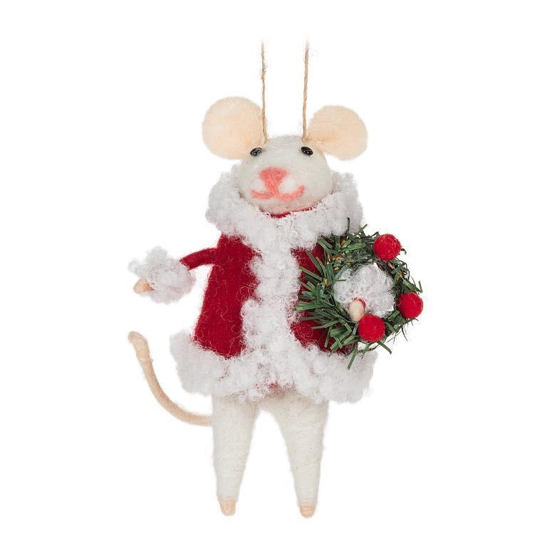 Mice - Santa Mouse with Wreath