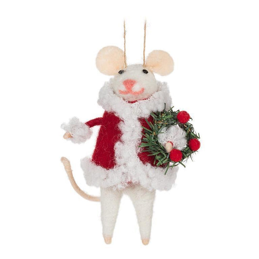 Mice - Santa Mouse with Wreath