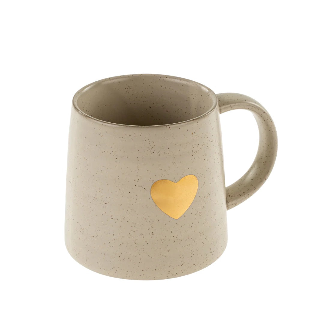 Gold Heart Mug