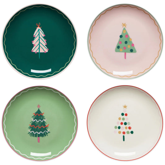 Appetizer Plates - Glitzmas - Set of 4