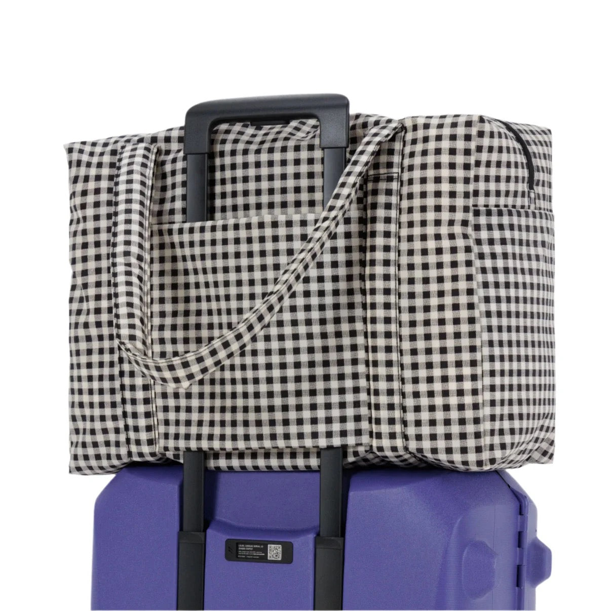 Cloud Carry-on |Black & White Gingham