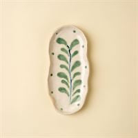 Painted Petals Oval Plate - S