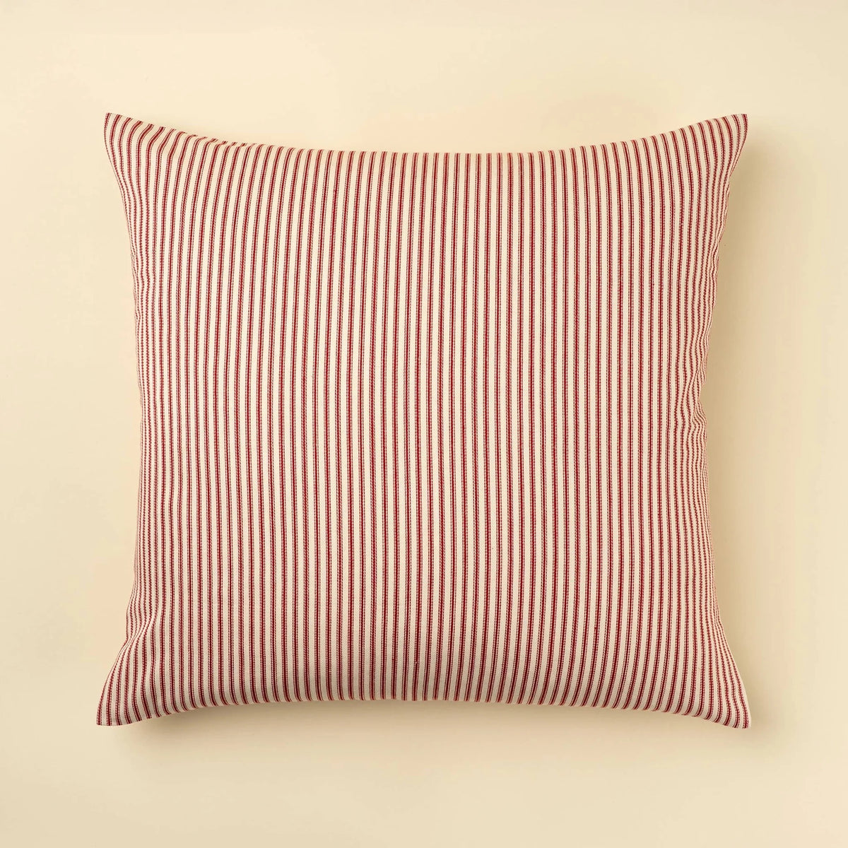 Red Ticking 24"x24" Cushion